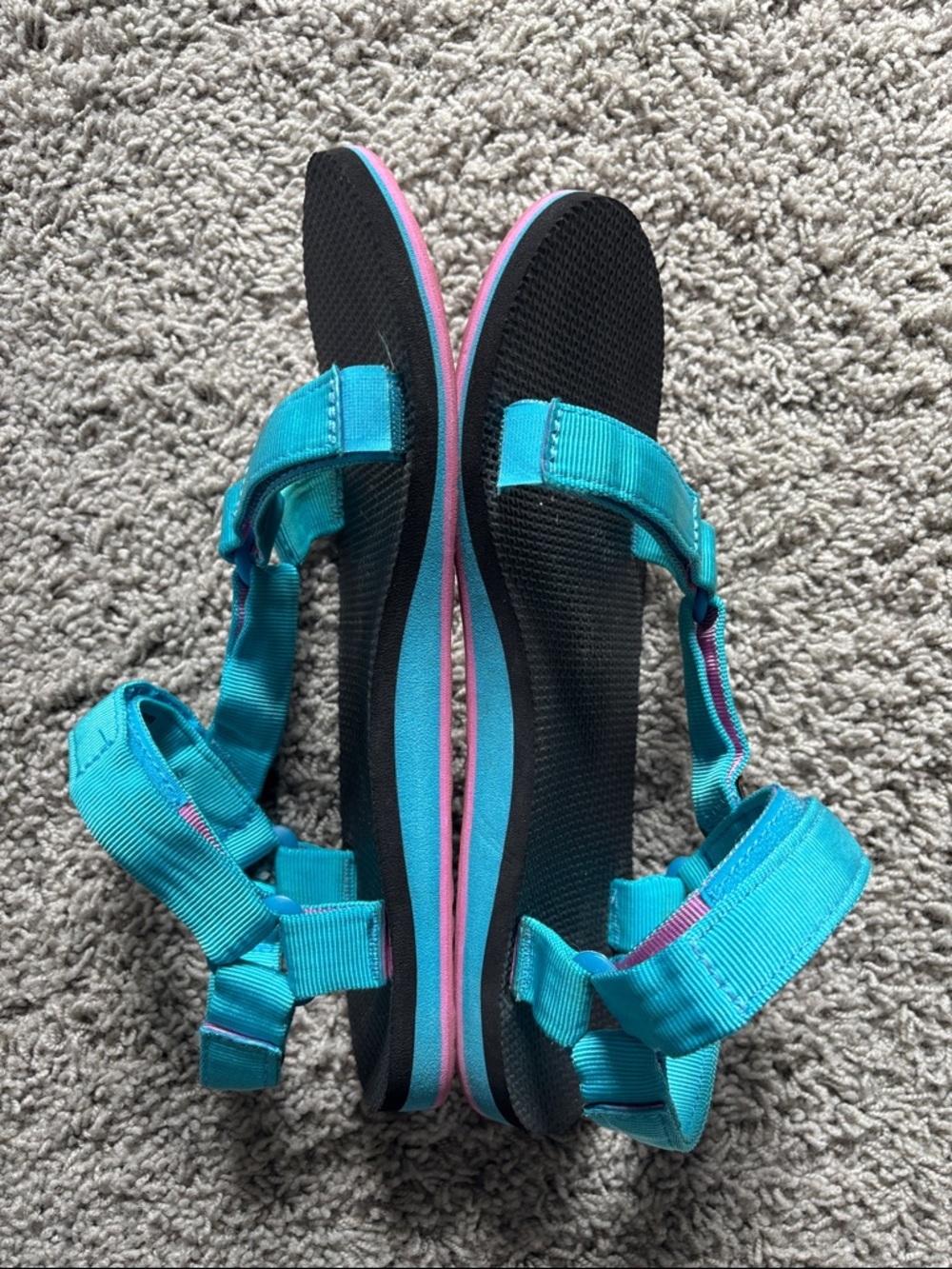 Teva Original Universal Turquoise Strappy Sandals - Picture 7 of 12